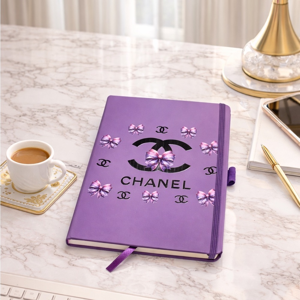 Chanel Purple Notebook with Butterfly Design - Picture 1 of 2